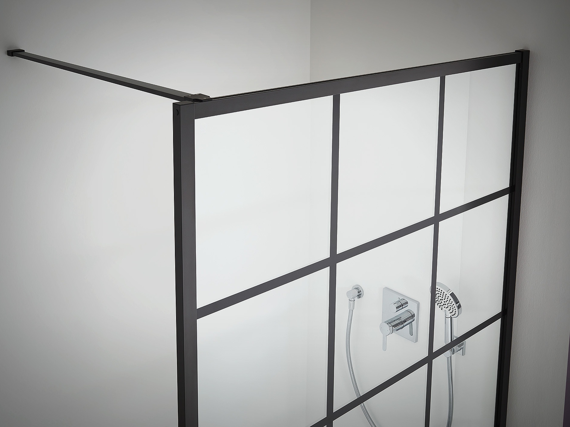 Kermi Duschdesign Walk-In-Duschkabine WALK-IN XD Wall mit Print Loft Detail