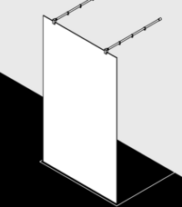 Kermi Duschdesign Duschkabine - WALK-IN XB FW1