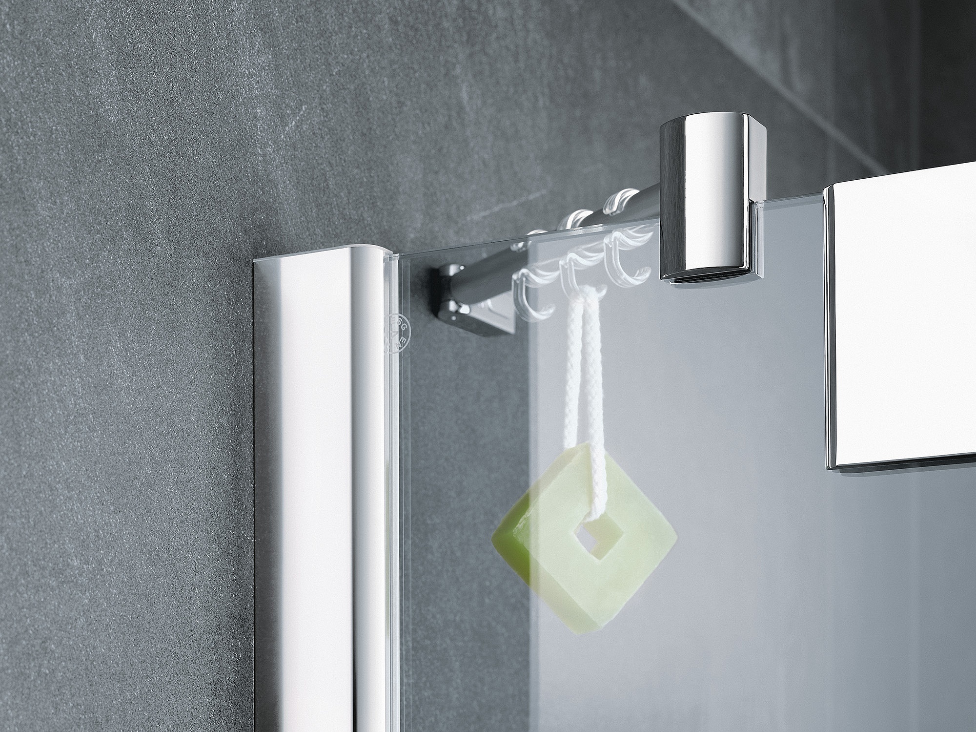Kermi Duschdesign Beschlag-Duschkabine PASA XP Stabilisierung