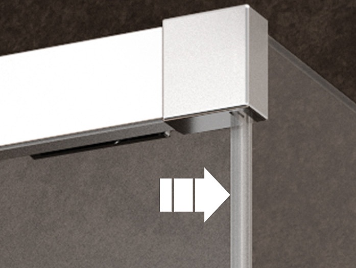 Kermi Duschdesign Profil-Duschkabine NICA Soft-Open/-Close-Mechanismus geschlossen