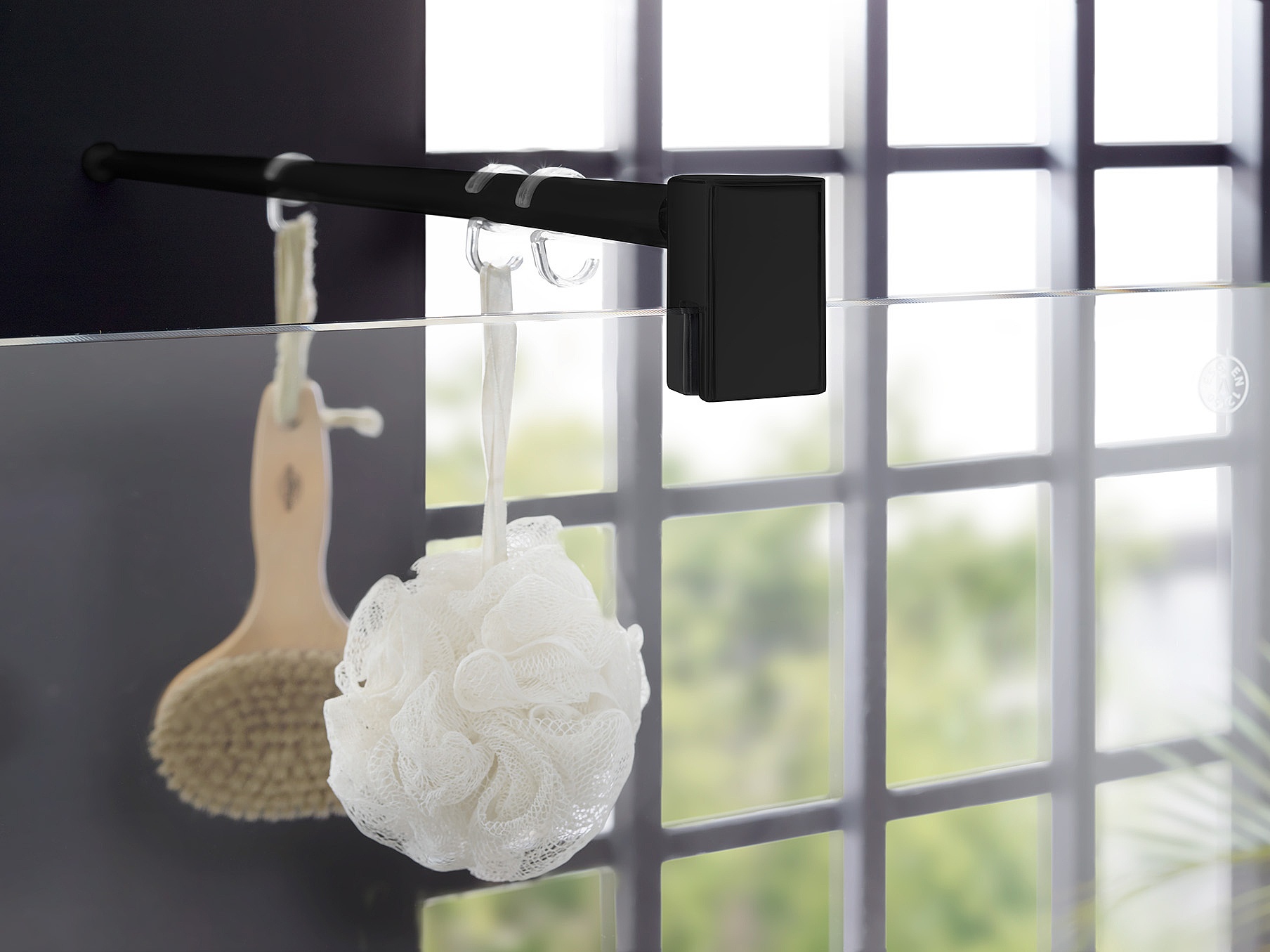 Kermi Duschdesign Walk-In-Duschkabine WALK-IN XB Stabilisierung schwarz