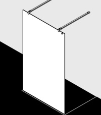 Kermi Duschdesign Duschkabine - WALK-IN XB FWA