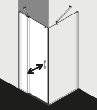 Kermi Duschdesign Duschkabine PEGA PE1NL TWOR