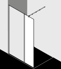 Kermi Duschdesign Duschkabine - WALK-IN XB WHIL