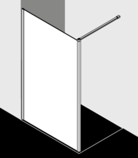 Kermi Duschdesign Duschkabine - WALK-IN XB WDL