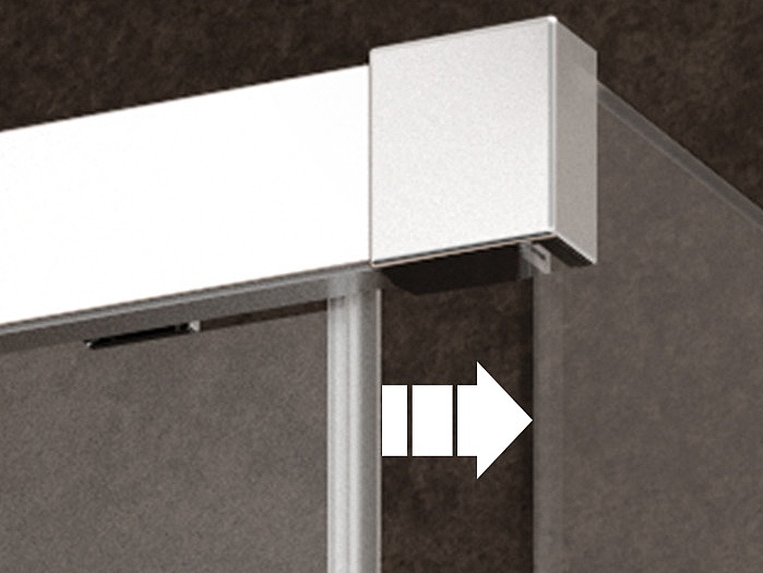 Kermi Duschdesign Profil-Duschkabine NICA Soft-Open/-Close-Mechanismus offen