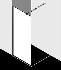 Kermi Duschdesign Duschkabine - WALK-IN XB WIWL