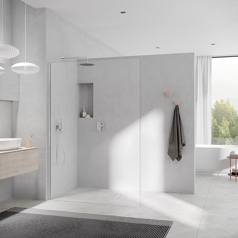 Kermi Duschdesign Walk-In-Duschkabine WALK-IN-XC Wall