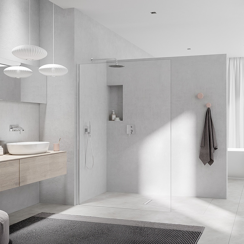 Kermi Duschdesign Walk-In-Duschkabine WALK-IN-XC Wall