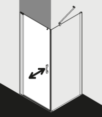 Kermi Duschdesign Duschkabine PEGA PE1KL TWOR