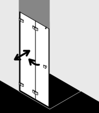 Kermi Duschdesign Duschkabine MENA ME2YBL