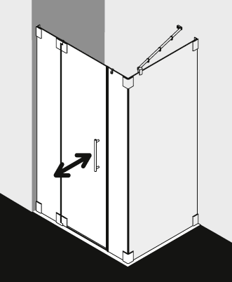 Kermi Duschdesign Duschkabine PASA PA1HWL GWD