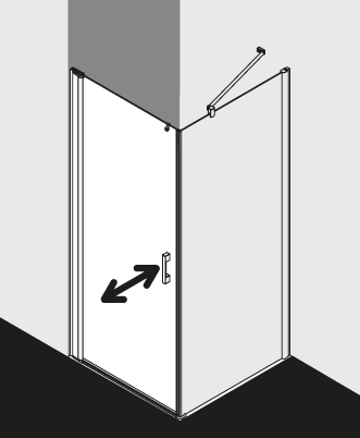 Kermi Duschdesign Duschkabine PEGA PE1KL TWOR