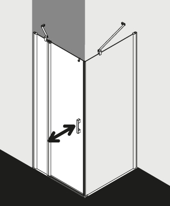 Kermi Duschdesign Duschkabine PEGA PE1NL TWOR