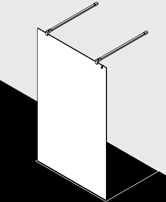 Kermi Duschdesign Duschkabine - WALK-IN XB FWA