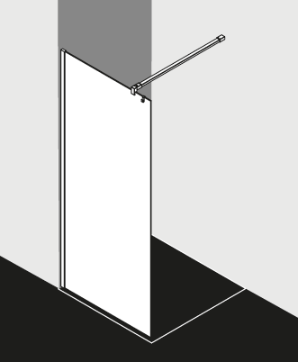 Kermi Duschdesign Duschkabine - WALK-IN XB WIAL