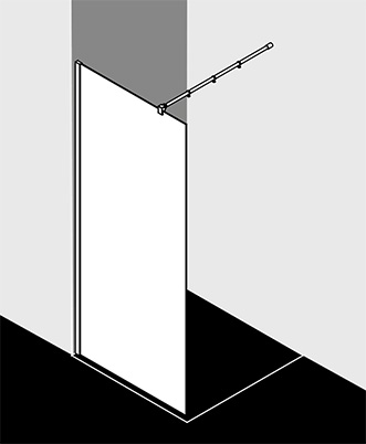 Kermi Duschdesign Duschkabine - WALK-IN XB WIWL
