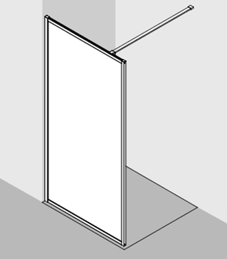 Kermi Duschdesign Walk-In-Duschkabine WALK-IN XD Wall